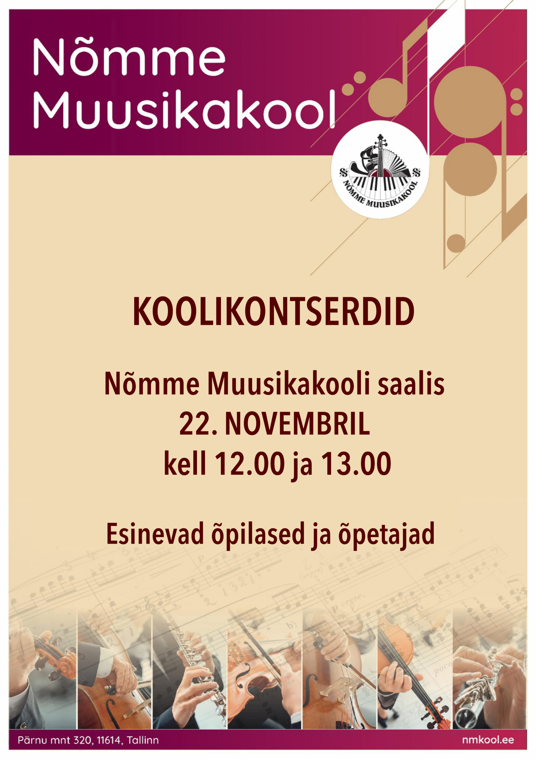 Koolikontsert kell 12.00