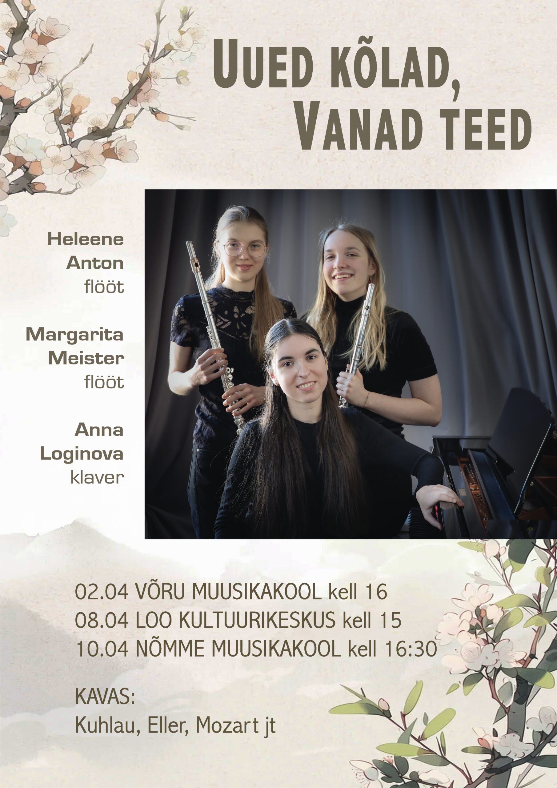 Kontsert “Uued kõlad, vanad teed” kell 16.30